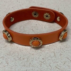 3 for $10 orange/gold studded bracelet